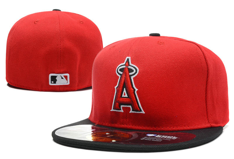 Los Angeles Angels Red Fitted Hat LX 0701